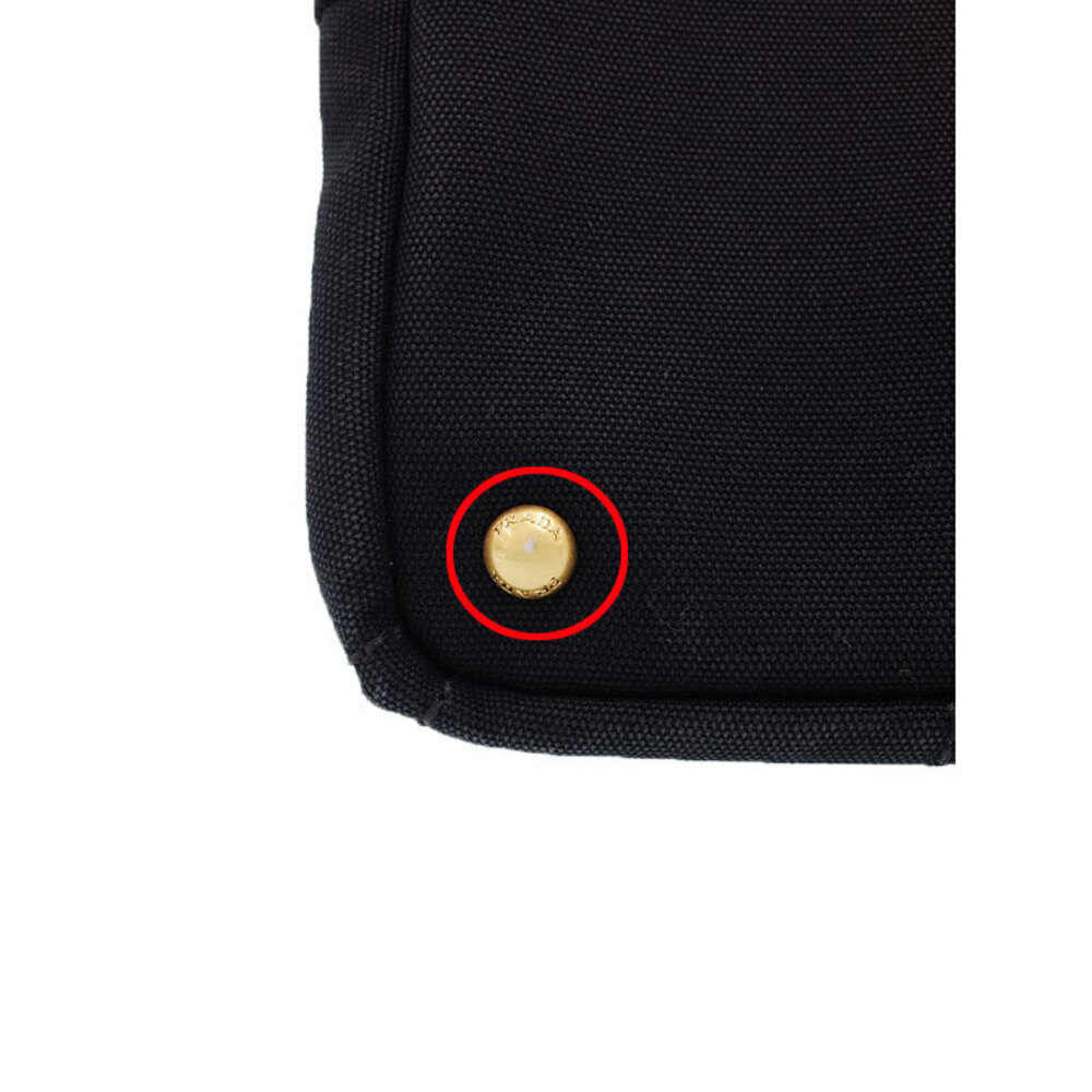 Prada Canapa 2way Tote Shoulder Bag Black - Picture 7 of 9